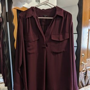 Plum Ann Taylor Blouse